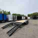 2026 Liberty Trailers 7X20 14K Equipment Trailer W/ 3FT DOVE TAIL + STAND UP RAMPS