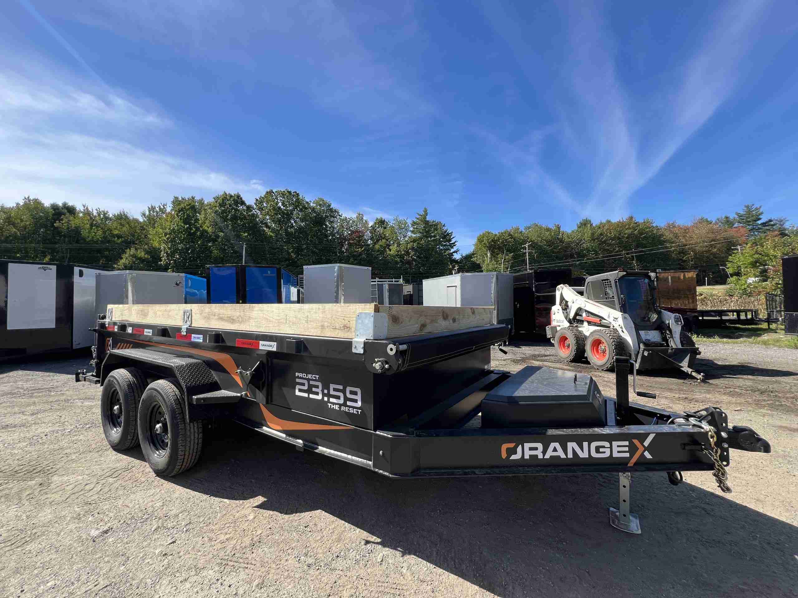 2027 Rawmaxx 7x14 14K Dump Trailer (ORANGE X) - Image 2