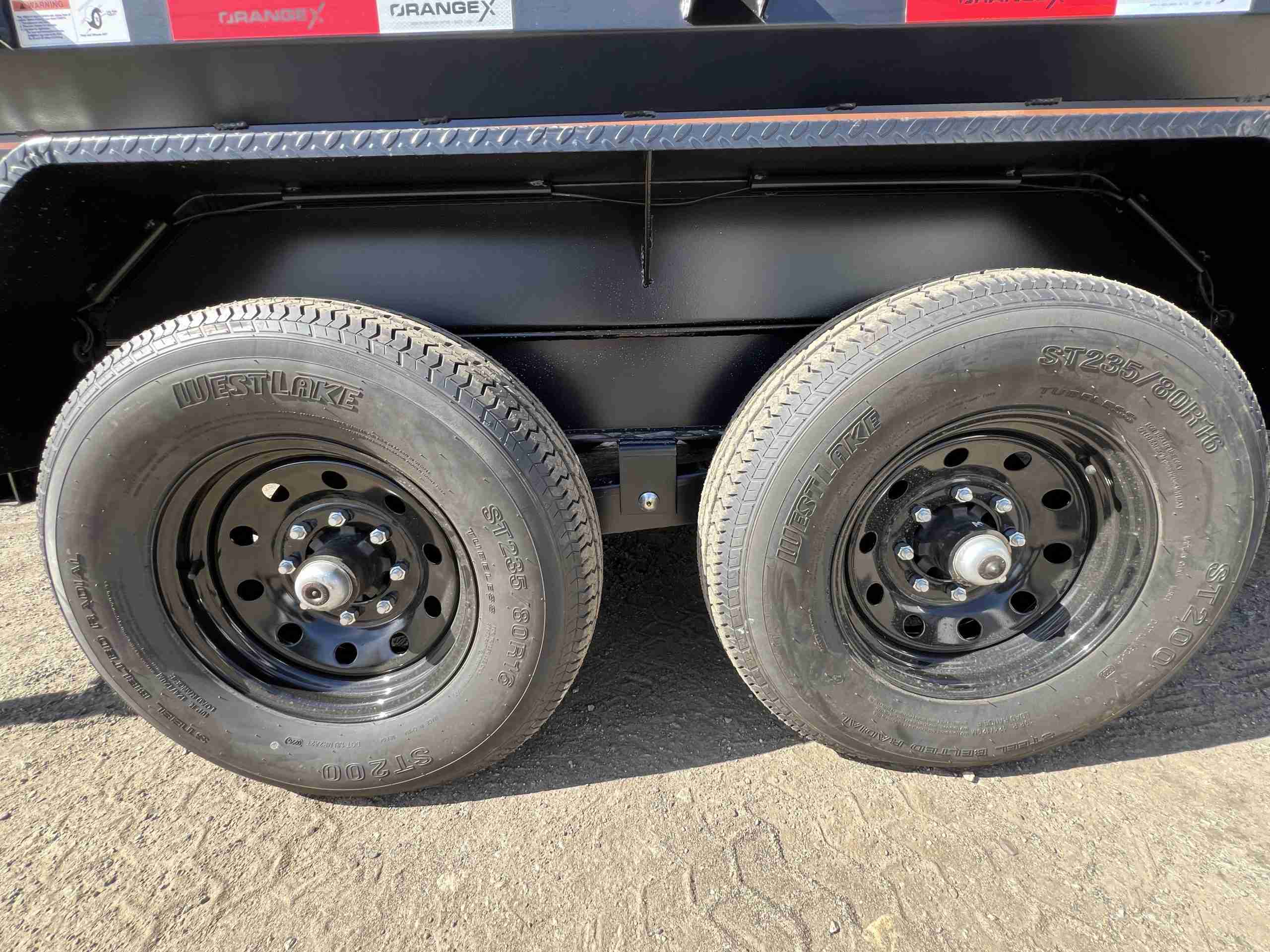 2027 Rawmaxx 7x14 14K Dump Trailer (ORANGE X) - Image 4