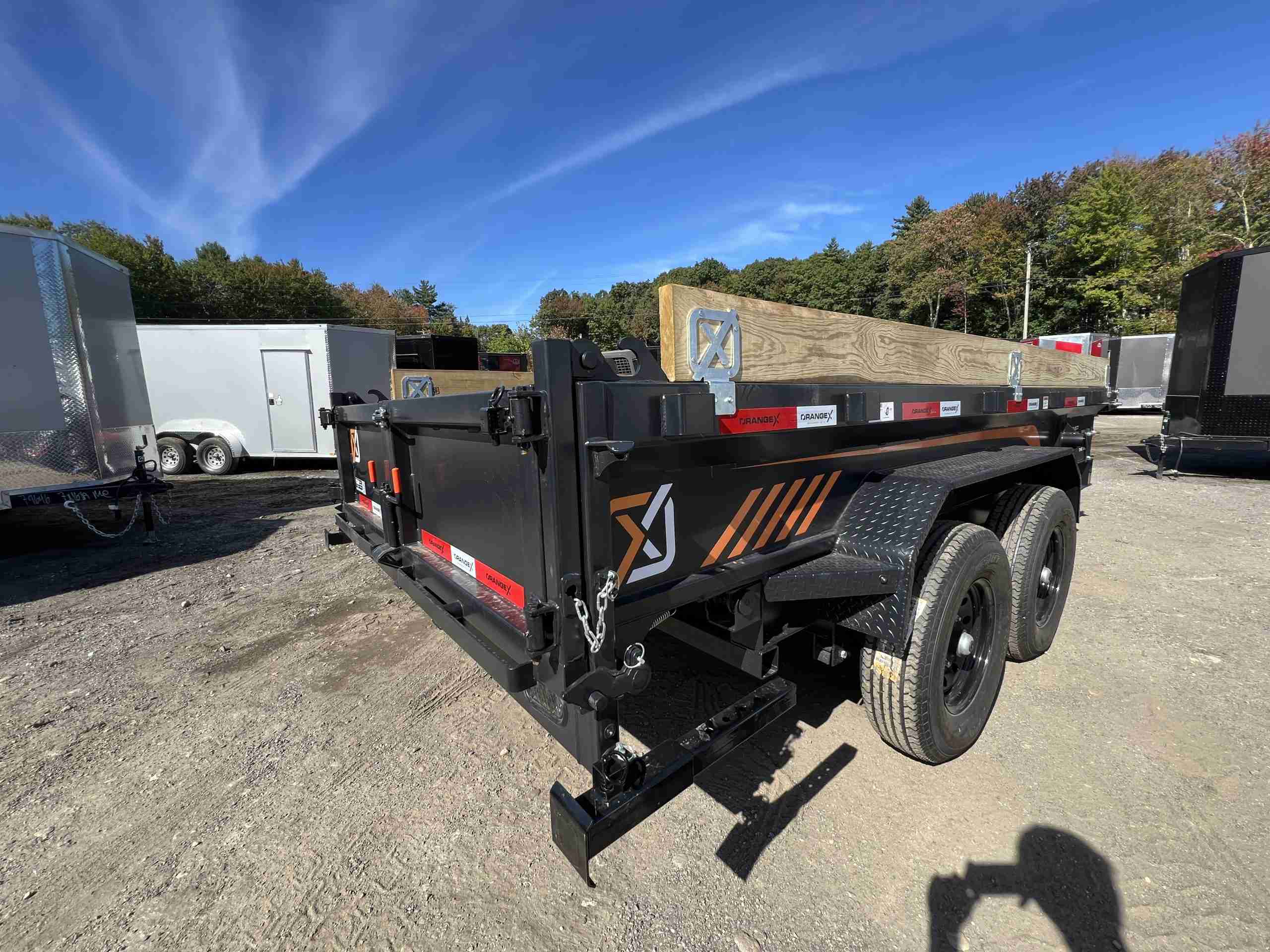 2027 Rawmaxx 7x14 14K Dump Trailer (ORANGE X) - Image 5
