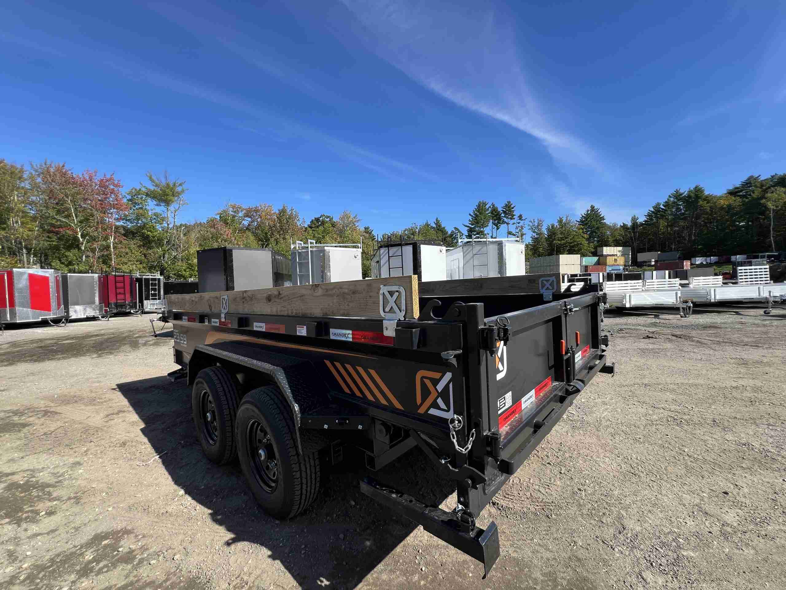 2027 Rawmaxx 7x14 14K Dump Trailer (ORANGE X) - Image 7