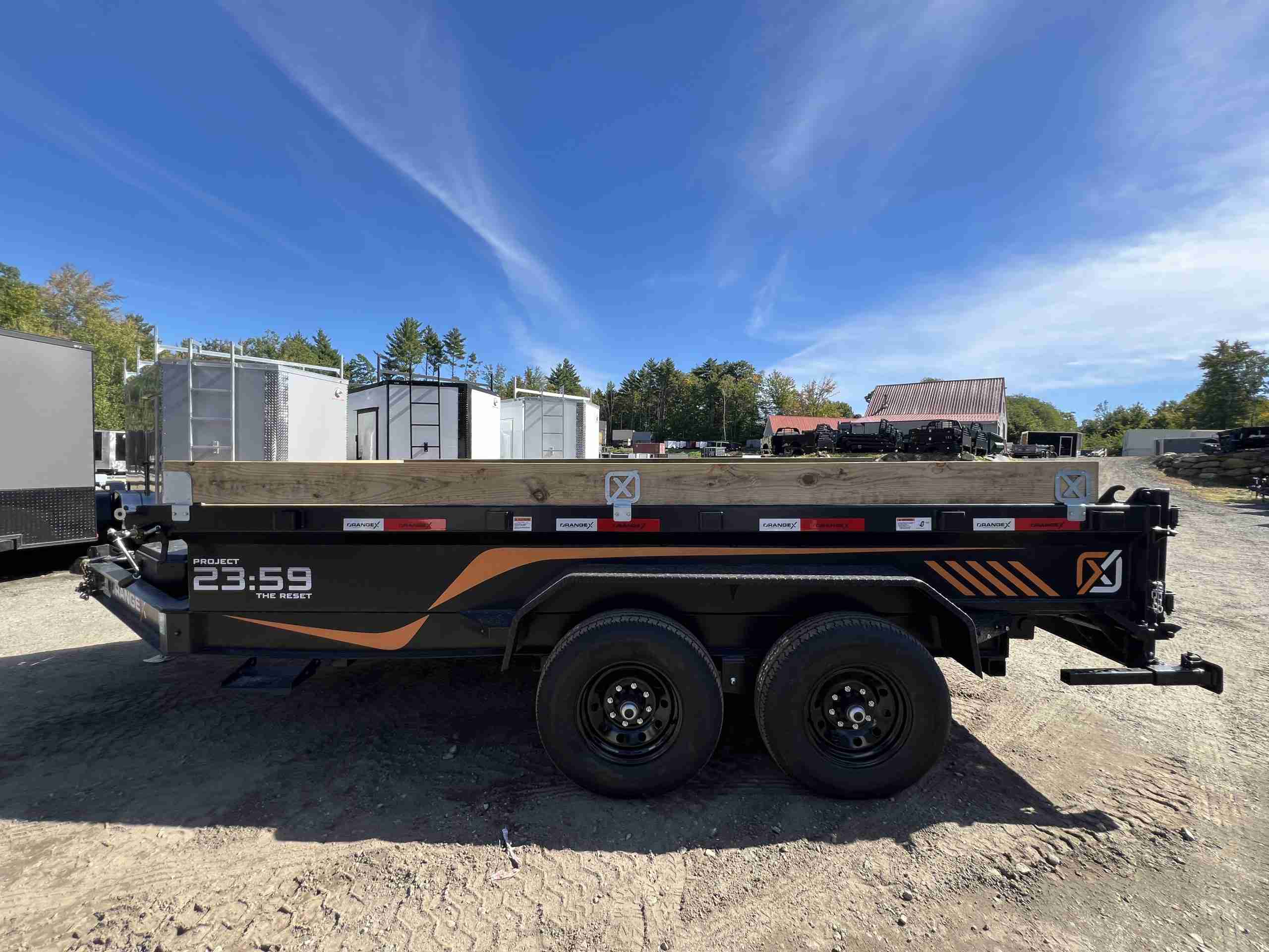 2027 Rawmaxx 7x14 14K Dump Trailer (ORANGE X) - Image 8