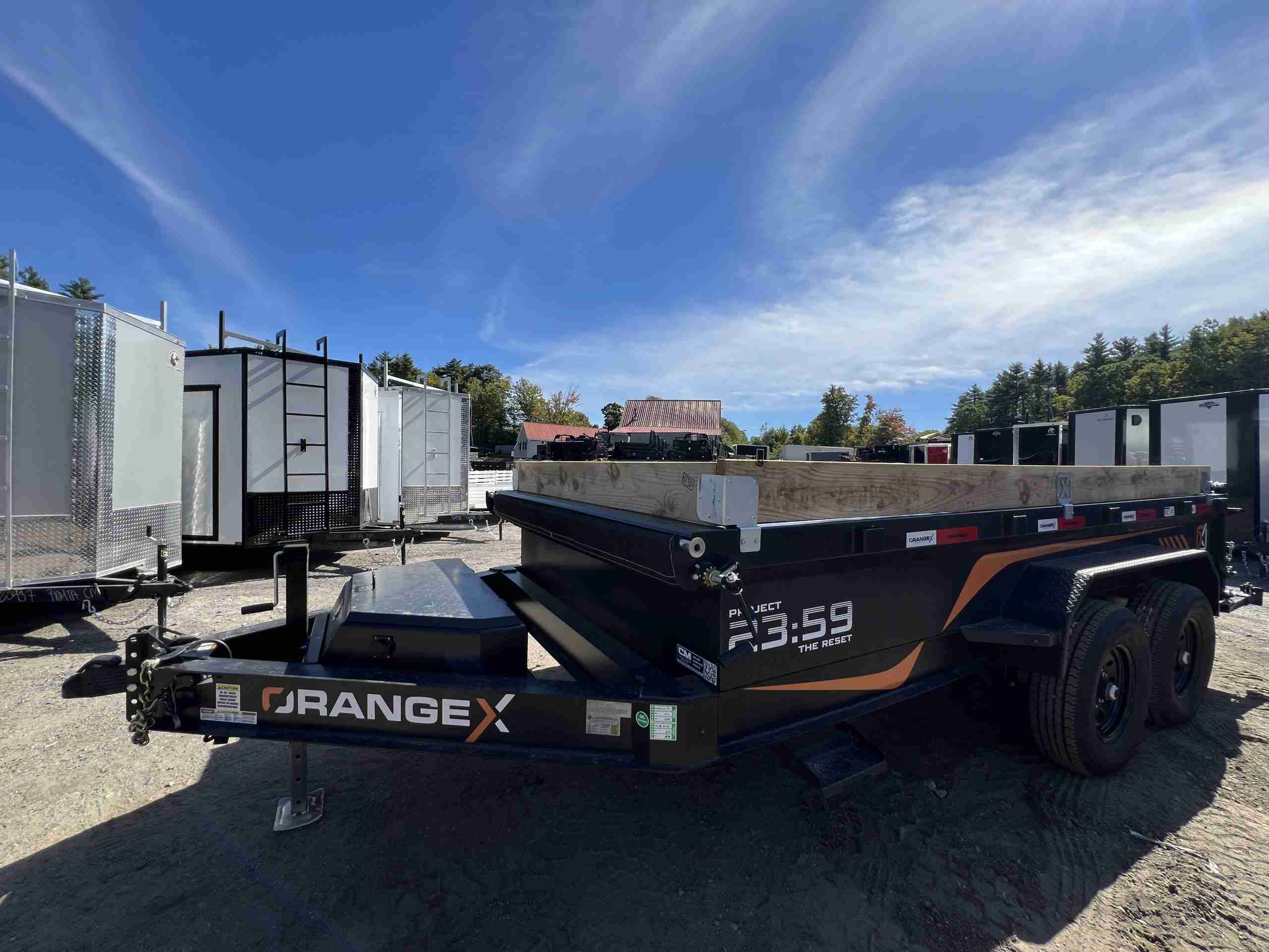 2027 Rawmaxx 7x14 14K Dump Trailer (ORANGE X) - Image 9