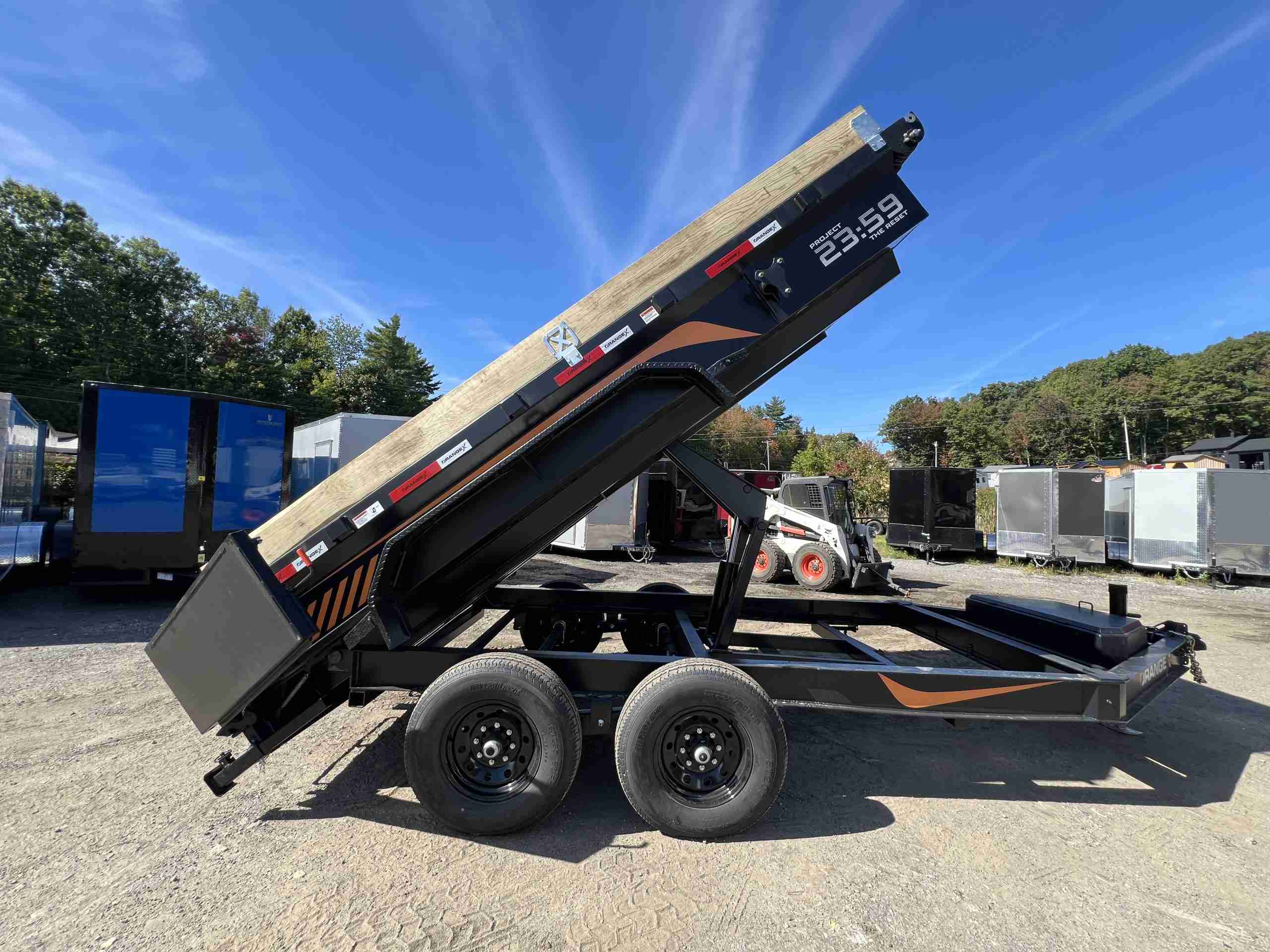 2027 Rawmaxx 7x14 14K Dump Trailer (ORANGE X) - Image 15