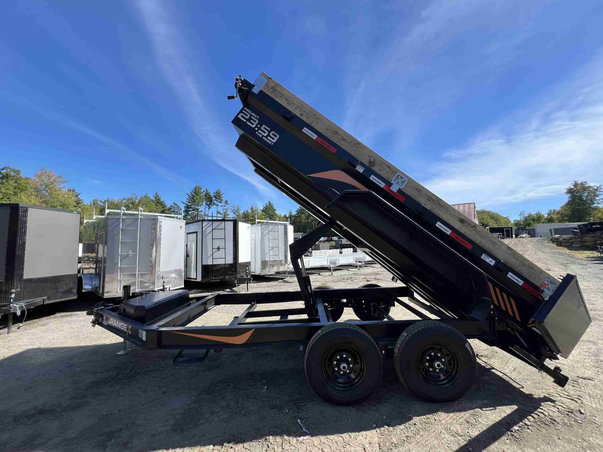 2027 Rawmaxx 7x14 14K Dump Trailer (ORANGE X) - Image 18