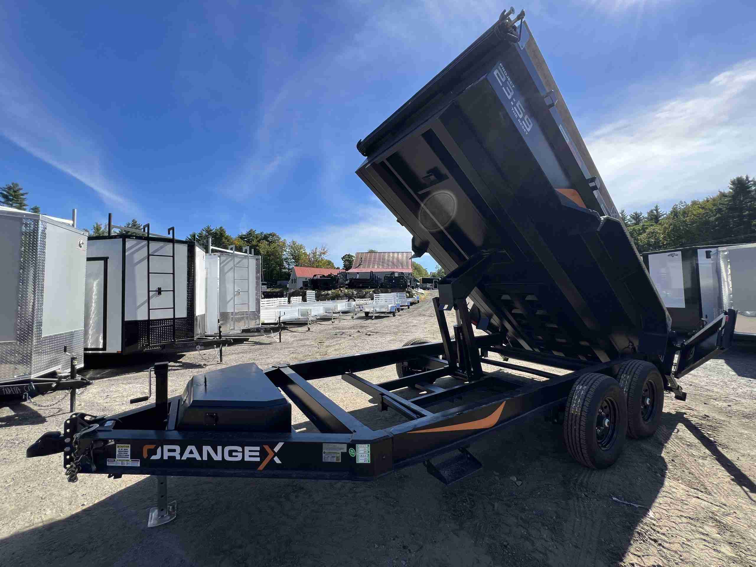 2027 Rawmaxx 7x14 14K Dump Trailer (ORANGE X) - Image 19