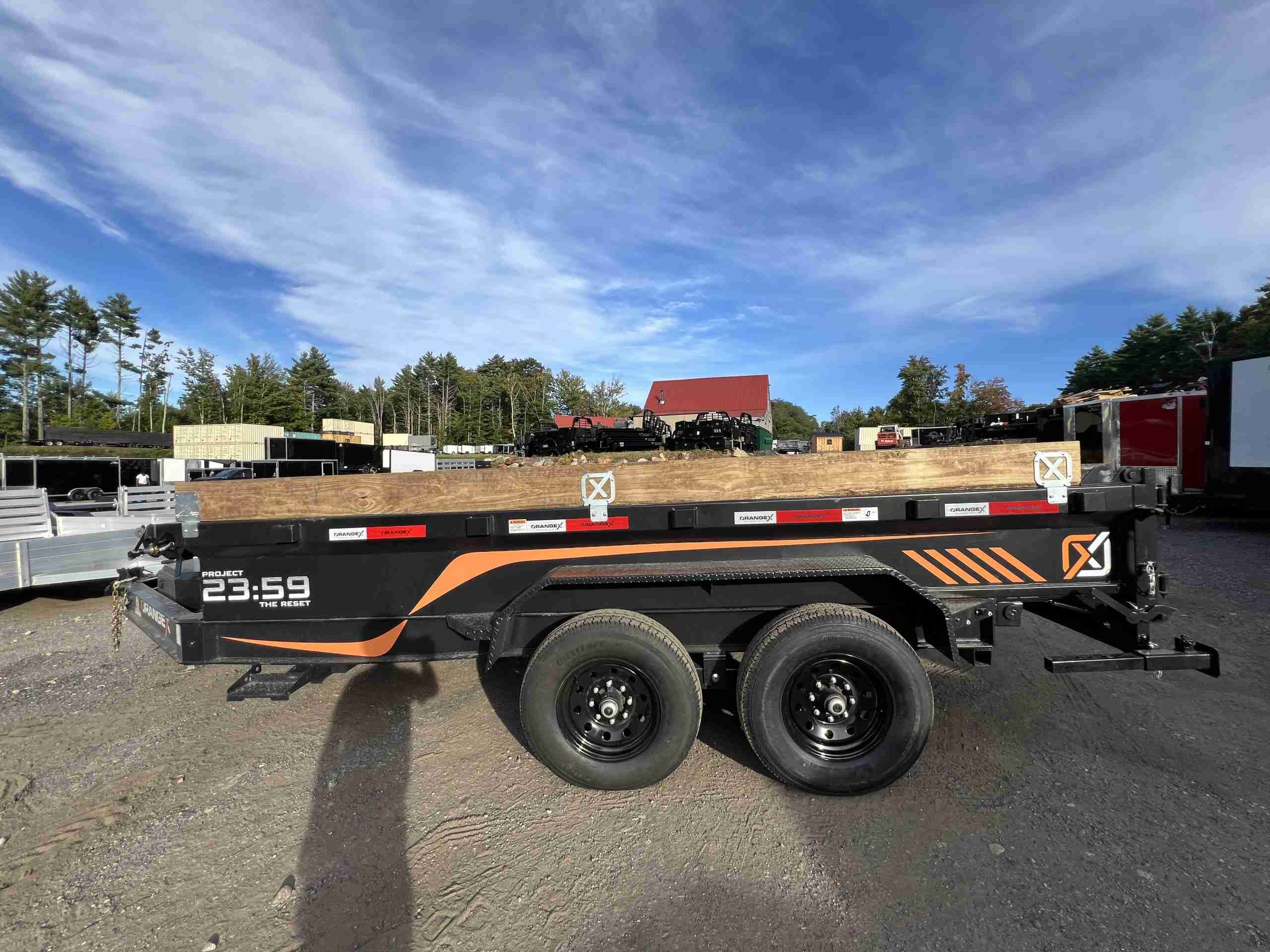 2027 Rawmaxx 7x14 14K Dump Trailer (ORANGE X) - Image 6