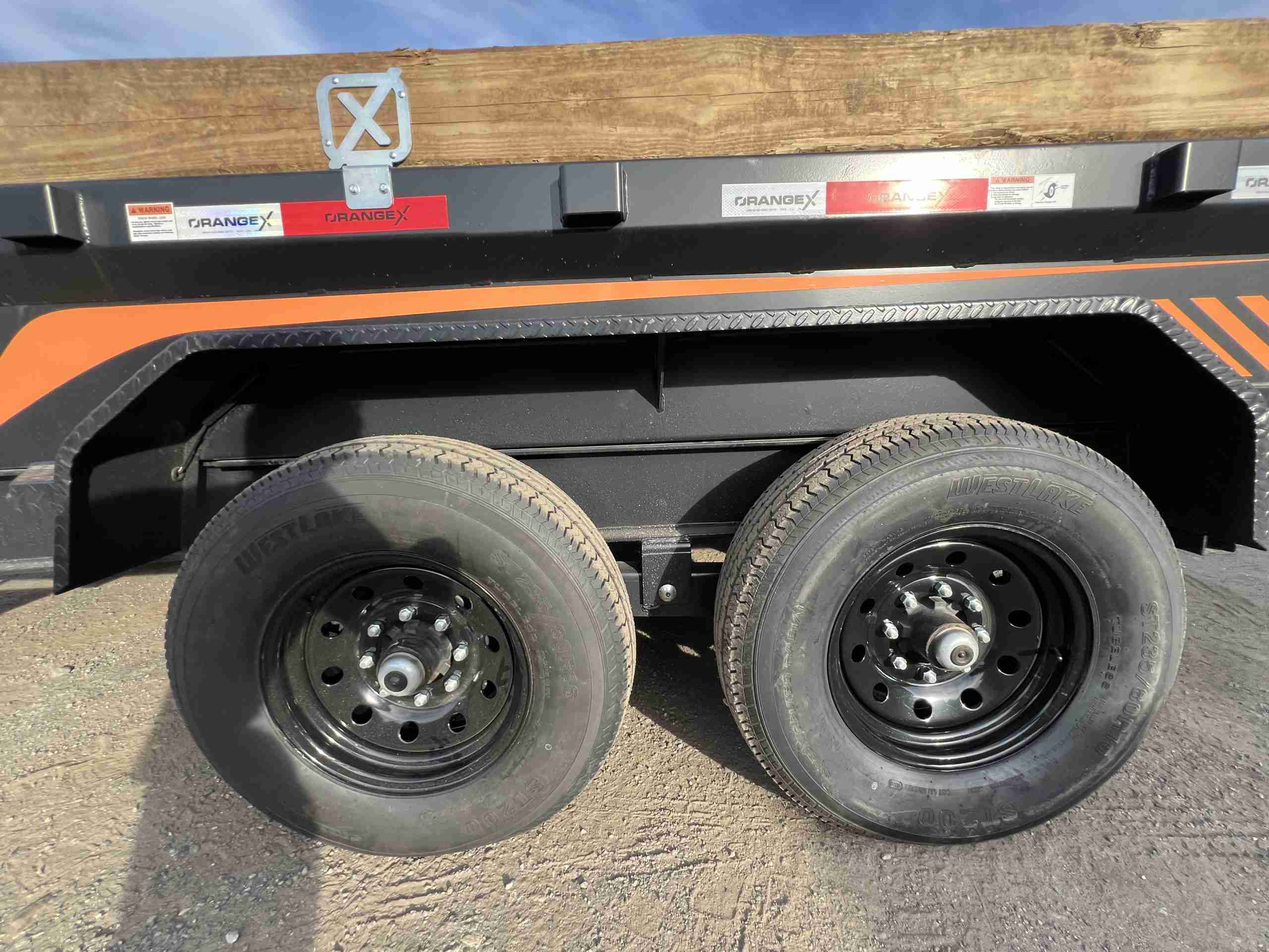 2027 Rawmaxx 7x14 14K Dump Trailer (ORANGE X) - Image 7