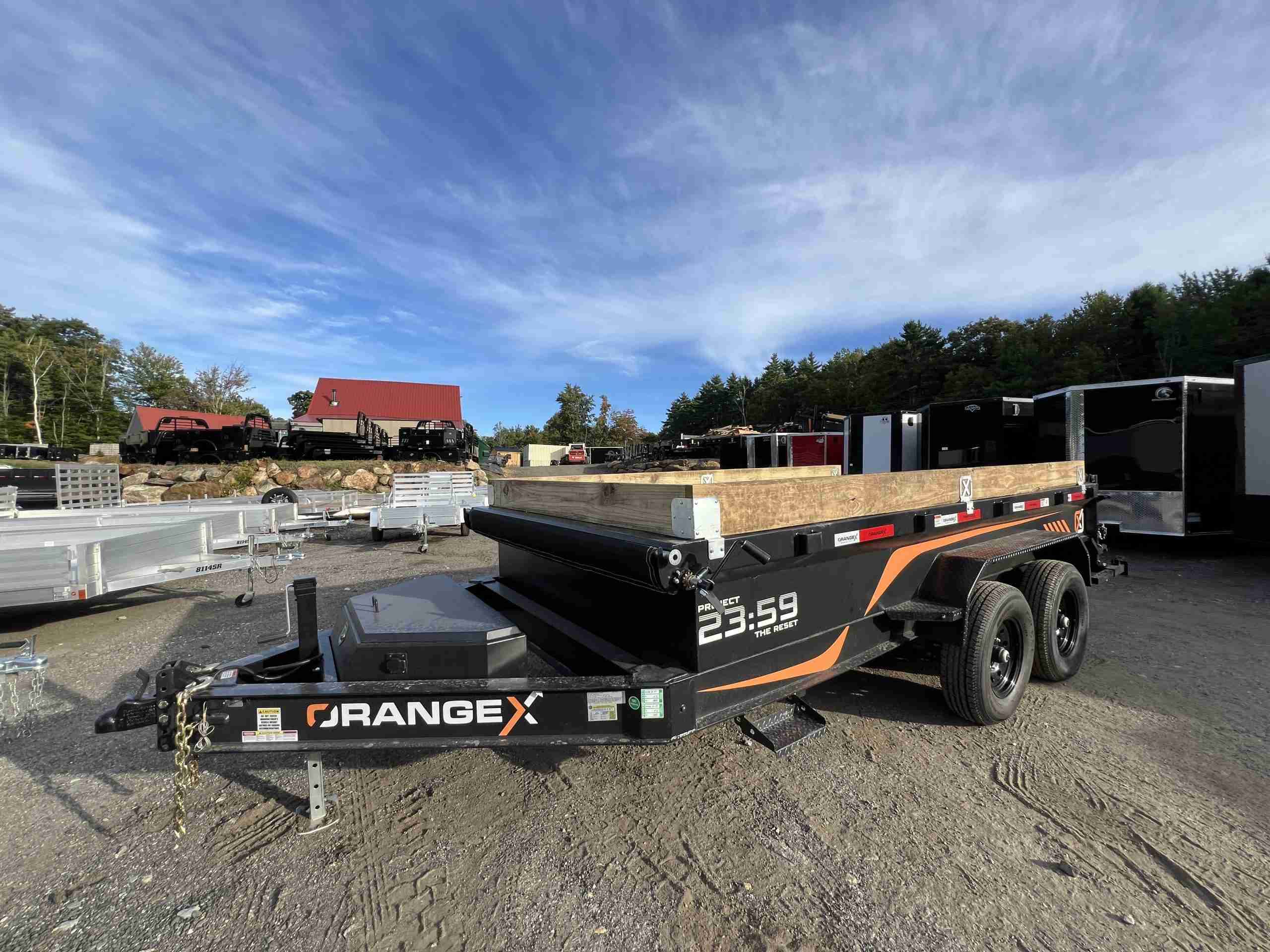 2027 Rawmaxx 7x14 14K Dump Trailer (ORANGE X) - Image 8