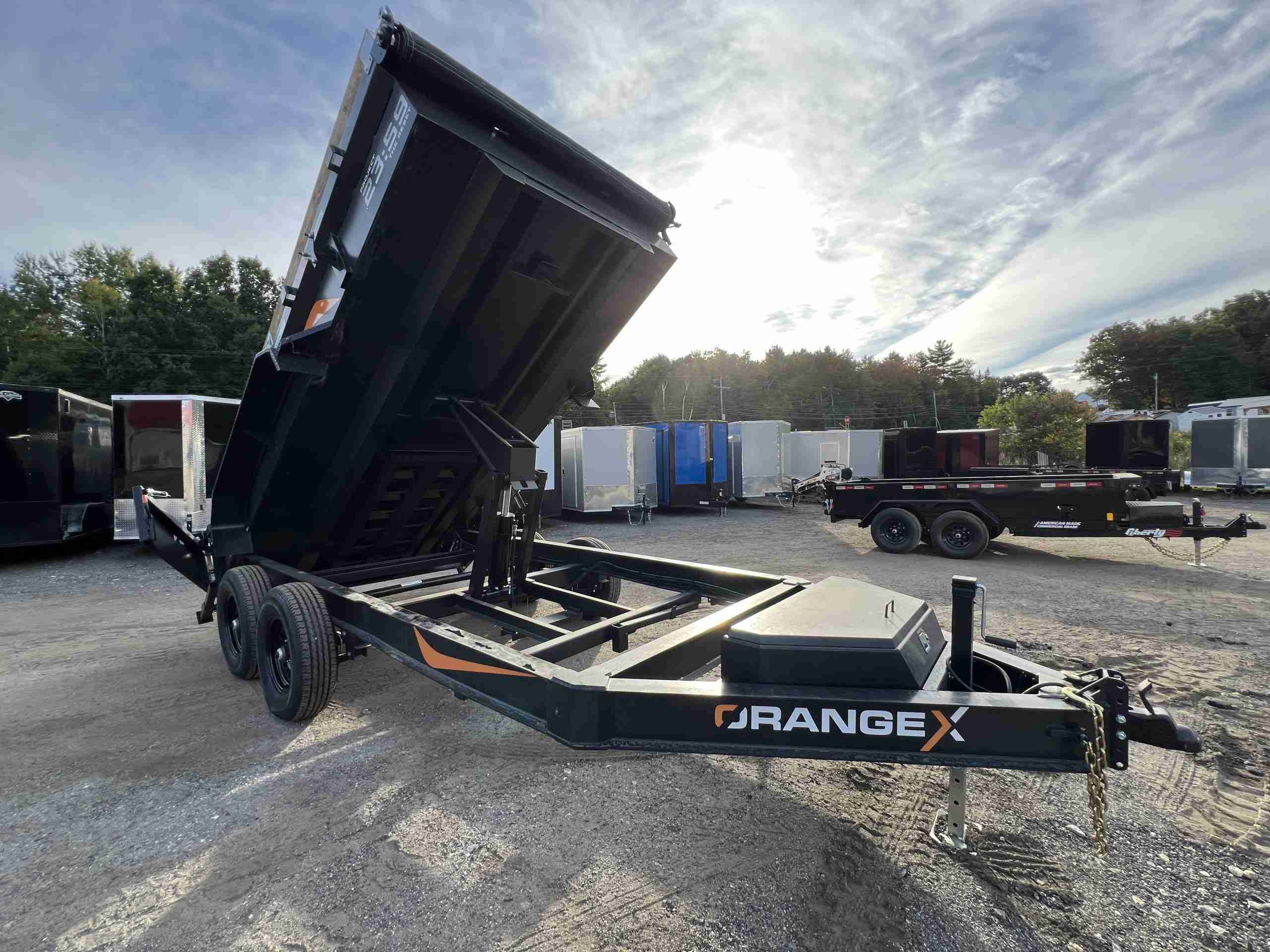 2027 Rawmaxx 7x14 14K Dump Trailer (ORANGE X) - Image 15