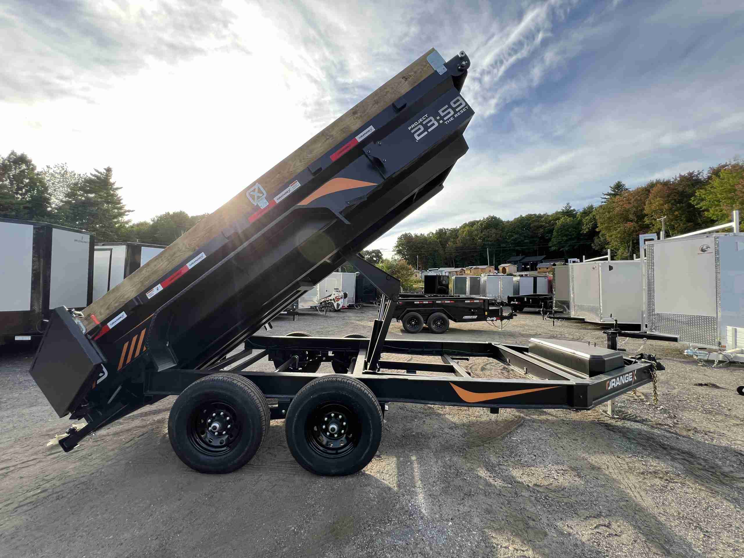 2027 Rawmaxx 7x14 14K Dump Trailer (ORANGE X) - Image 16
