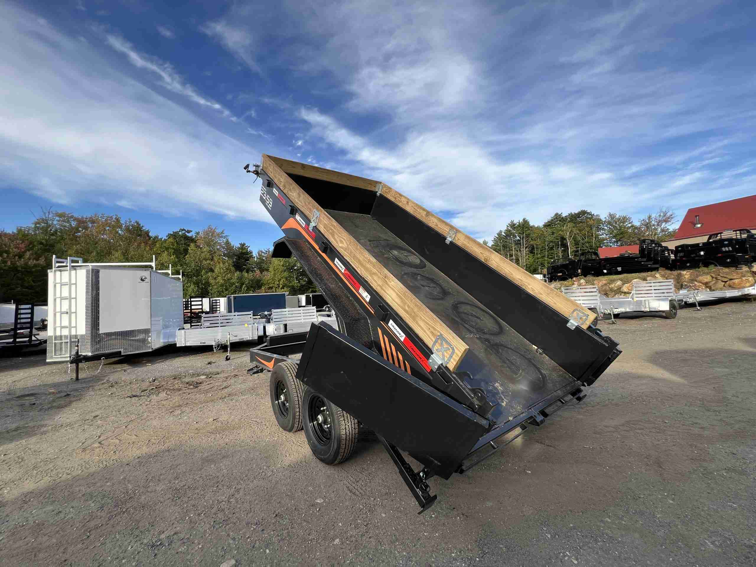 2027 Rawmaxx 7x14 14K Dump Trailer (ORANGE X) - Image 19