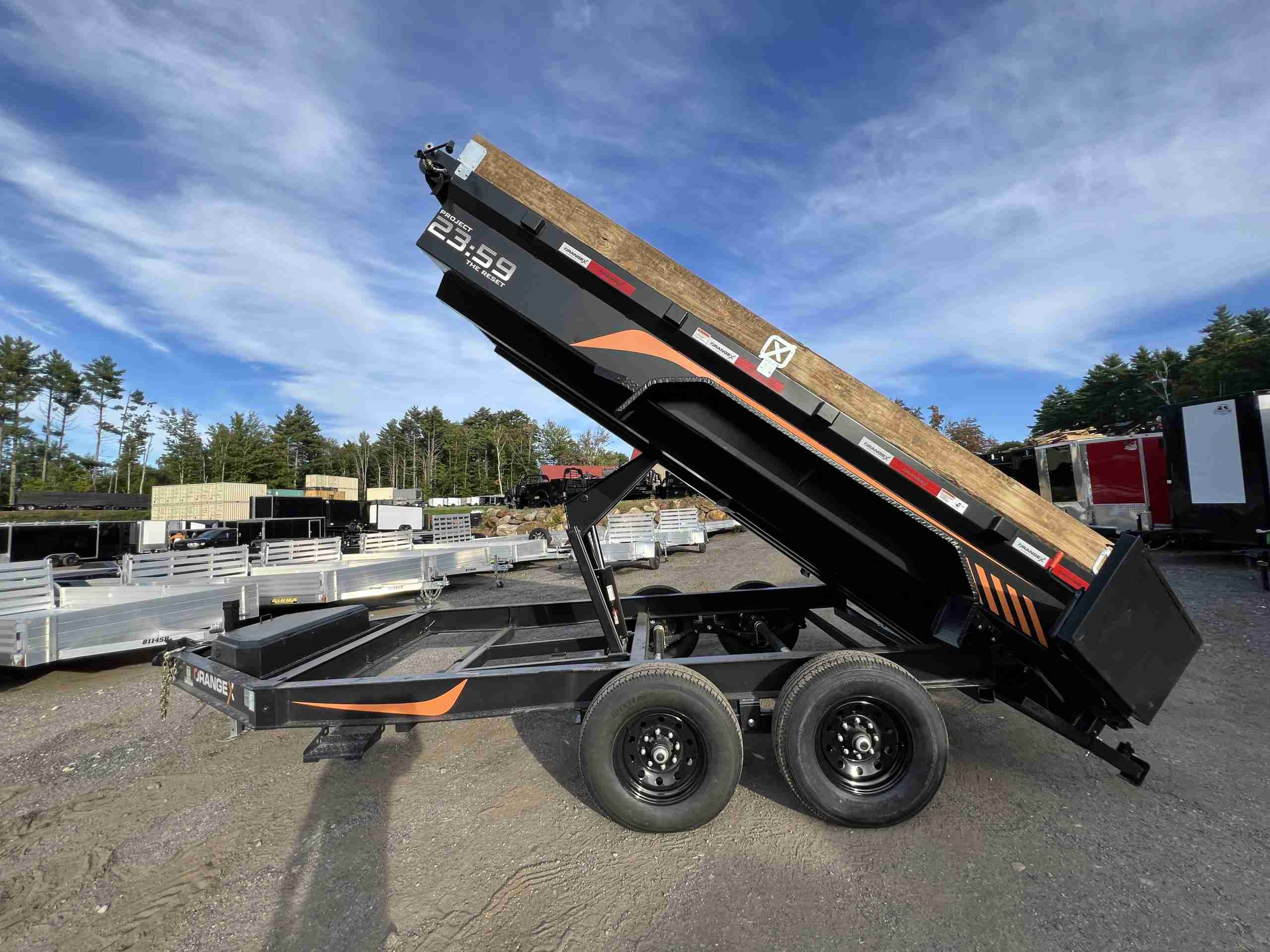2027 Rawmaxx 7x14 14K Dump Trailer (ORANGE X) - Image 20