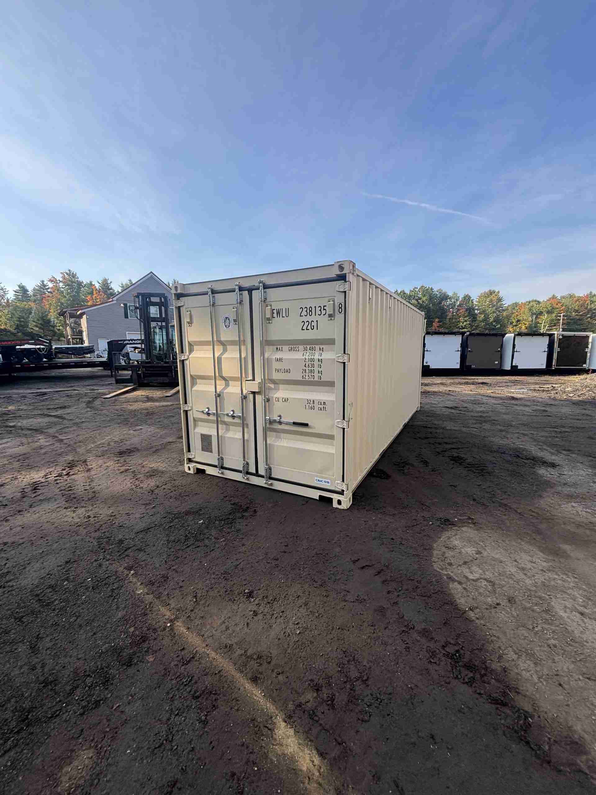 8×20 ONE TRIPPER Storage Container with Man Door - Image 9
